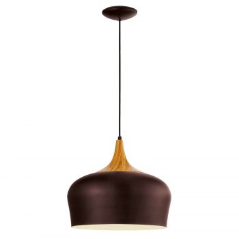 Závesná lampa Obregon v hnedej - Image 2