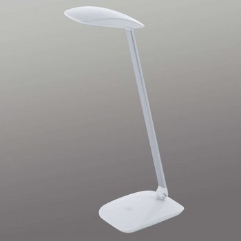 LED lampa na písací stôl Cajero stmievač biela