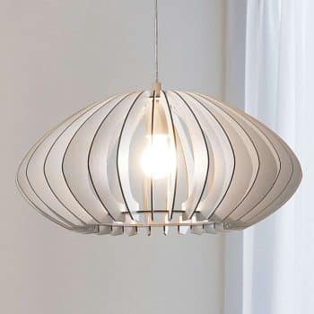 Závesná lampa Cossano 50 cm v bielej