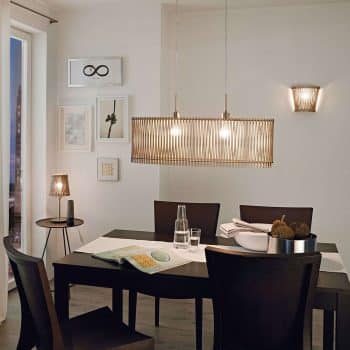 Závesná lampa Sendero s javorovým drevom - Image 2