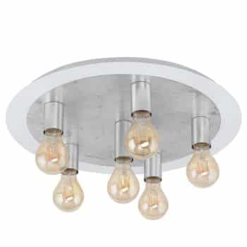 Stropné LED svietidlo Passano 6-pl. strieborné