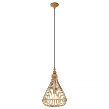 Závesná lampa Amsfield z bambusu tvar hrušky - Image 2