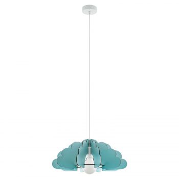 Závesná lampa Chieti dizajn oblaku mätovo-zelená - Image 2
