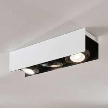 Arcchio Olinka stropné LED, čierno-biele, 3-pl.