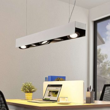 Arcchio Olinka závesné LED, čierno-biele, 5-pl.