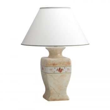 Keramická stolná lampa Marmorino – výška 70 cm