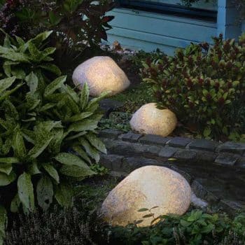 Kamenné lampy s gumovým pripojením, žula 47 cm