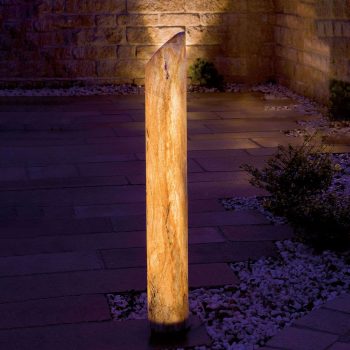 Svietiaci LED stĺpik Sahara s pieskovcom, 170 cm