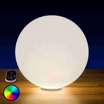RGB LED guľa Snowball do exteriéru s batériou 60cm