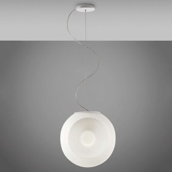 Fabbian Eyes – biela sklenená závesná lampa - Image 2