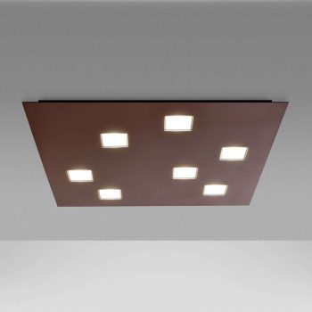 Fabbian Quarter hnedé stropné LED svetlo 7-pl. - Image 2