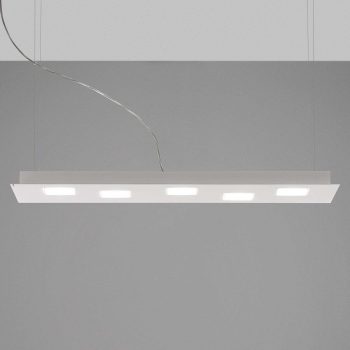 Fabbian Quarter – LED závesné svietidlo 5-pl.