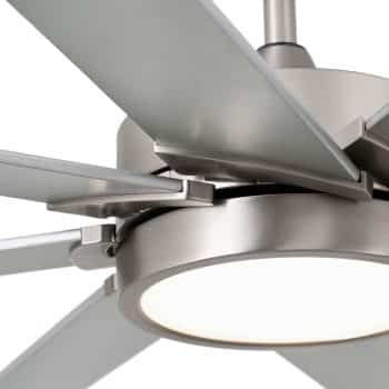 Stropný LED ventilátor Century matná niklová, sivá - Image 2