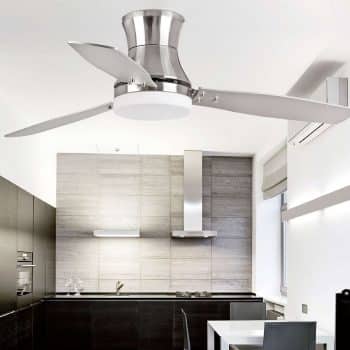 Stropný ventilátor TONSAY s osvetlením, niklové - Image 2
