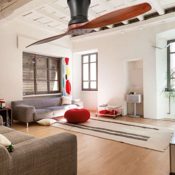 Stropný ventilátor Lama s lopatkami z orecha - Image 2
