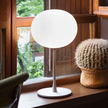 FLOS Glo-Ball T1 – stolná lampa striebro matná - Image 2