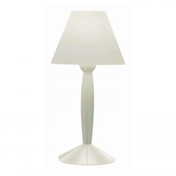 FLOS Miss Sissi – veselá stolná lampa, biela
