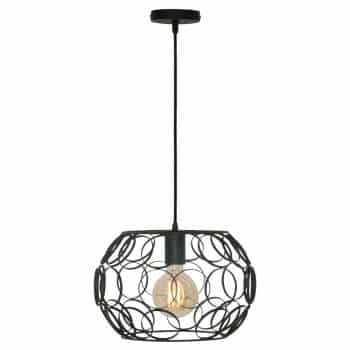 Závesná lampa Gomena, čierna, 31 cm - Image 2