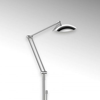 Stojaca LED lampa Curl chróm - Image 2