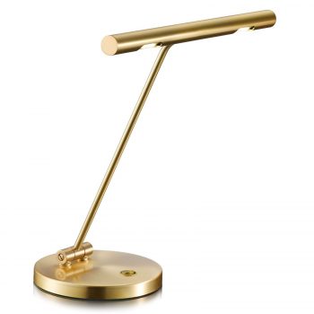 Adrette stolná LED lampa Glimmer, mosadz