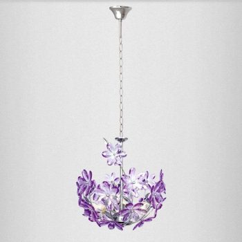 Fialová závesná lampa PURPLE 3-plameňová - Image 2