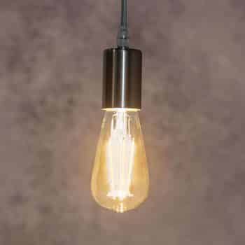 Závesná lampa Haiko, kábel sivý