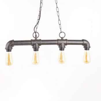 Delare – 4-plameňová závesná lampa vzhľad rúry - Image 2