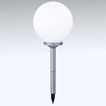 LED svietidlo Lopta s hrotom do zeme a zmena farby