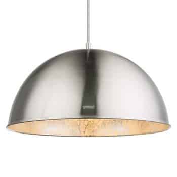Kovová závesná lampa nosy nikel/striebro