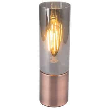 Stolná lampa Annika, meď–dymová sivá - Image 2