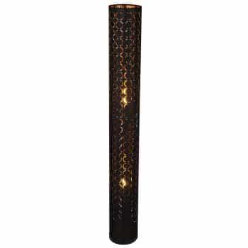 Stojaca lampa Harald v orientálnom dizajne čierna