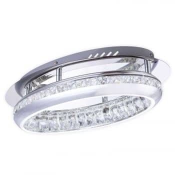 Stropné LED svietidlo 67096-18 s krištáľmi, chróm - Image 2