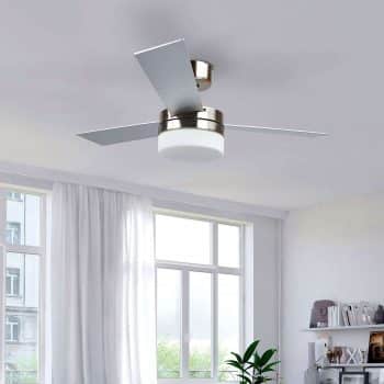 Troj-lopatkový stropný ventilátor Alvin so svetlom - Image 2