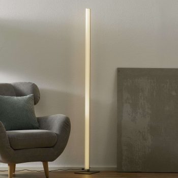 Helestra Venta – stojaca LED lampa matný nikel