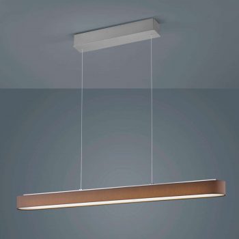 Helestra Bora – hnedé závesné LED svietidlo - Image 2