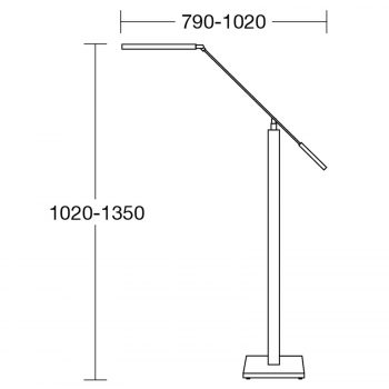 SrdceKrv Otto O stojaca LED lampa na čítanie dub - Image 2