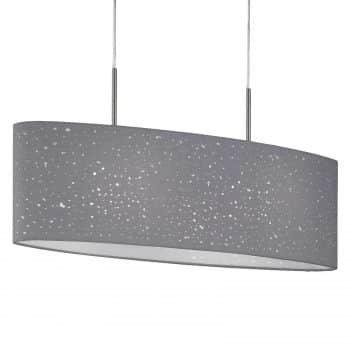 Závesná lampa Thor v sivej