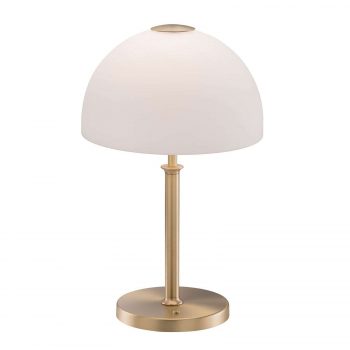 Shine – stolná lampa v mosadzi s bielym sklom - Image 2