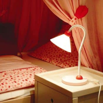 Pôvabná stolná lampa na čítanie Princezná, ružová - Image 2