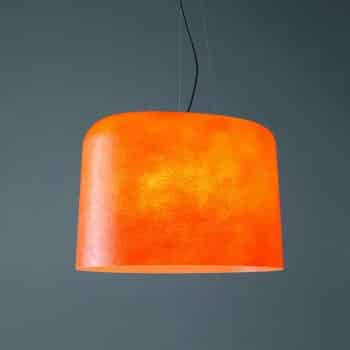 Sklolaminátová závesná lampa Ola oranžová - Image 2