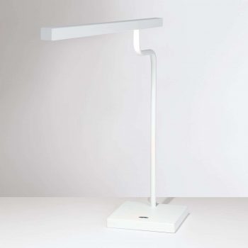 Biela LED lampa na písací stôl MicroStick
