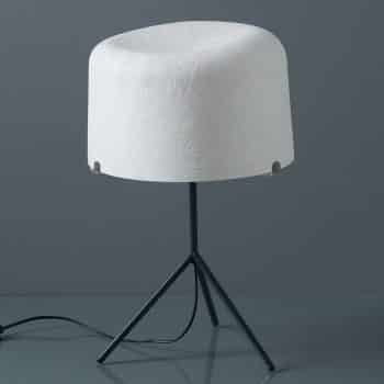 Stolná lampa Ola sklenené vlákno biele 53 cm