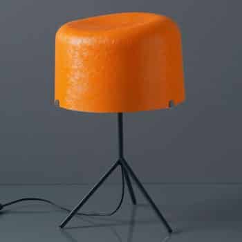 Stolná lampa Ola sklenené vlákno oranžová 53 cm