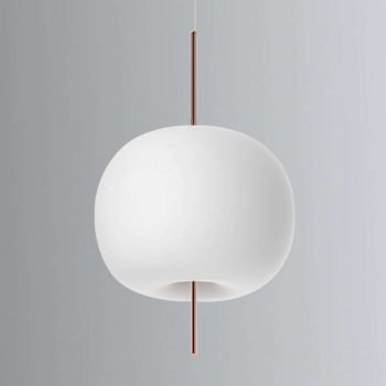 Kundalini Kushi závesné LED svietidlo meď 33 cm