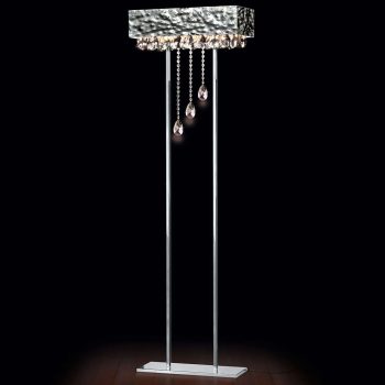 Pôsobivá stojaca lampa MAGMA krištáľový záves