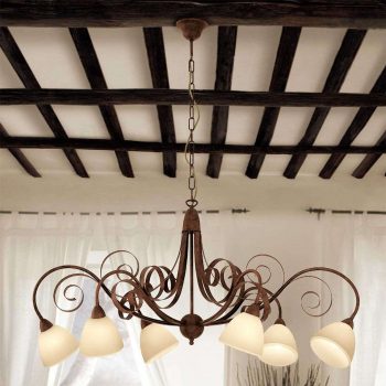 Šesť-plameňová závesná lampa Francesco - Image 2