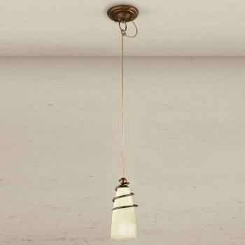 Úzka mosadzná závesná lampa Daniele - Image 2