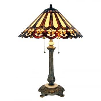 Stolná lampa Cecilia v štýle Tiffany