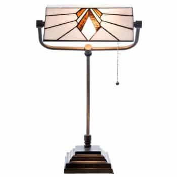 Stolná lampa Estha v štýle bankárskej lampy