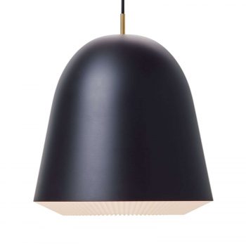 LE KLINT Caché – závesná lampa, čierna, 40 cm